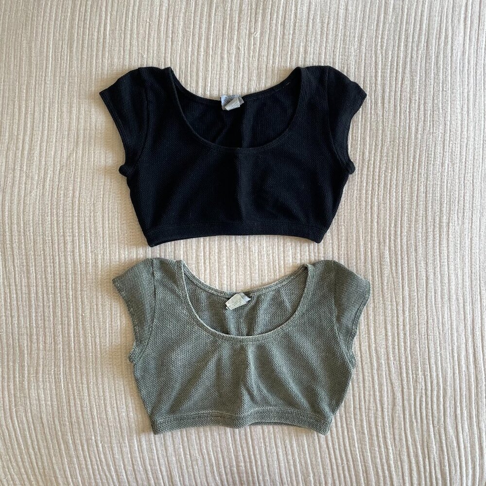 Vintage 80s/90s San Francisco City Lights Crop Tops (sz L)